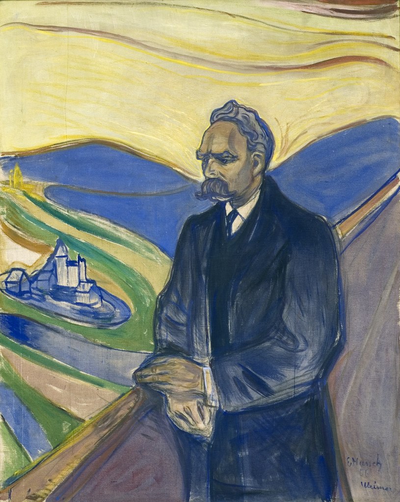 Oeuvre d'Edvard Munch représentant Friedrich Nietzsche dans la Galerie Thiel à Stockholm.