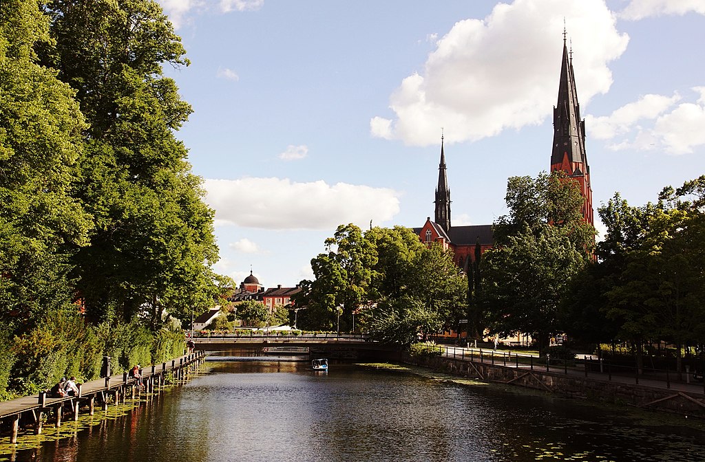 Vue sur la Cathedrale d' Uppsala - Photo de Jens Cederskjold - Licence ccbysa 2.0