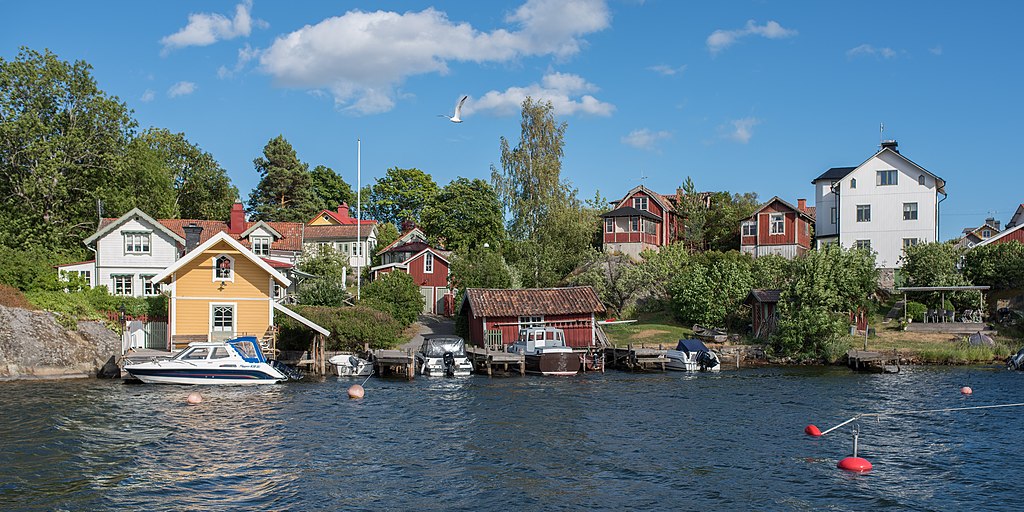 Vue sur l'île de Vaxholm en Suède - Photo de Bengt Nyman - Licence CCBY 2.0