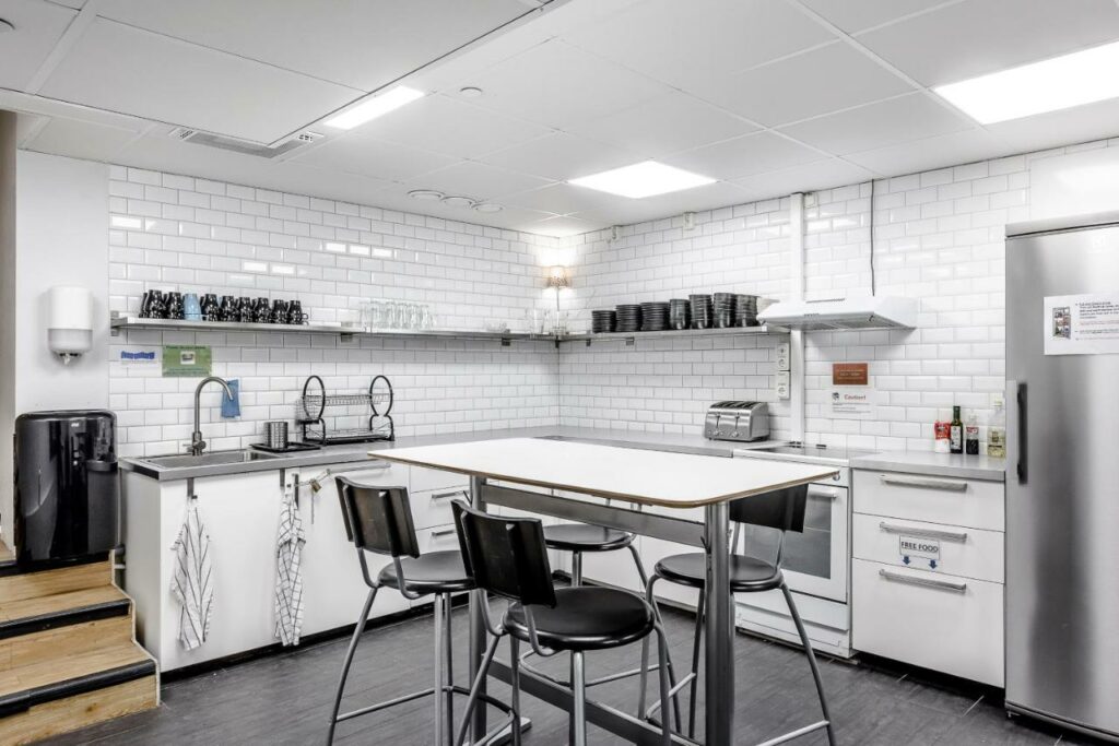 Cuisine de l'auberge de jeunesse City Hostel à Stockholm.