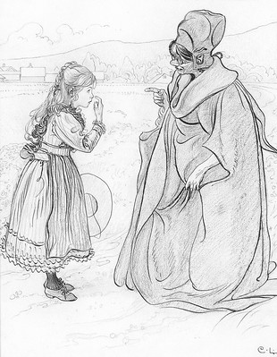 Coloriage à Stockholm : Dessin de Carl Larsson