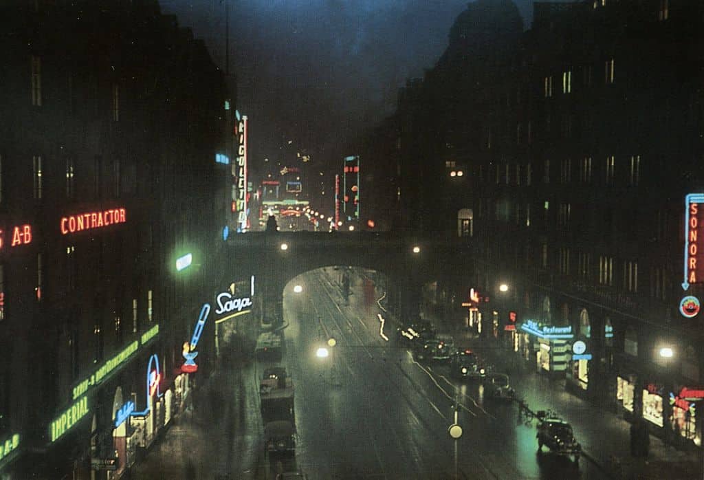 Stockholm ambiance de film noir en 1945 - Photo de Gunnar Lundh