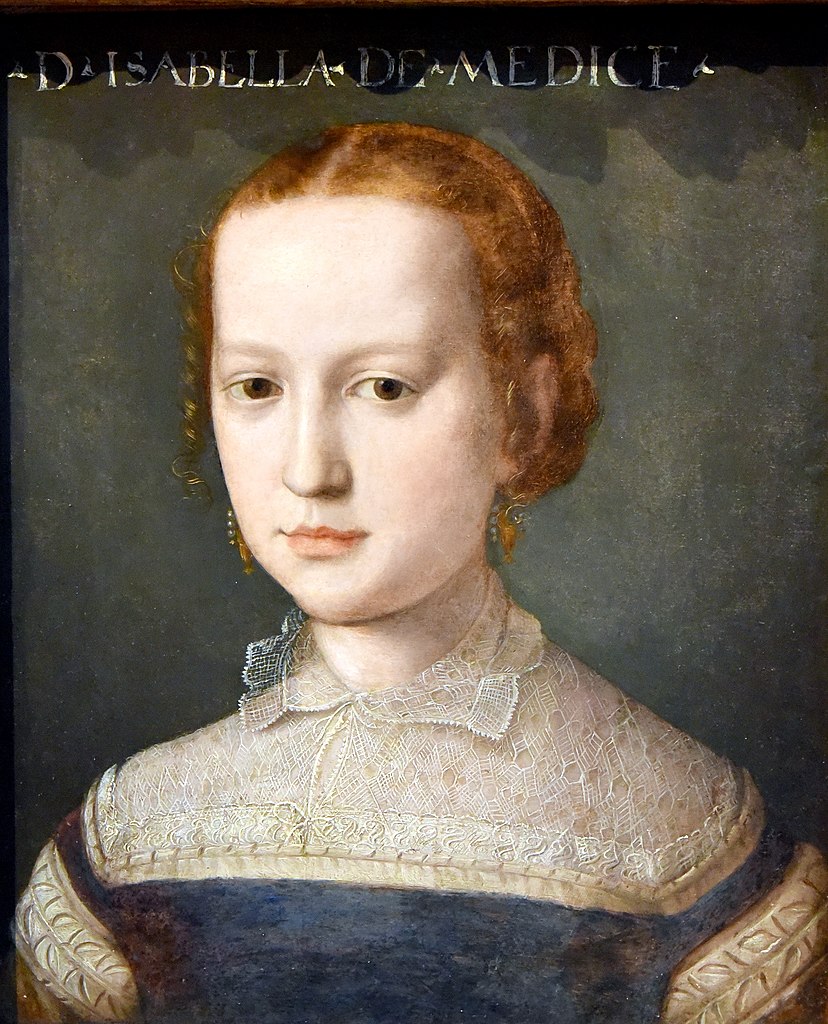 Isabelle de Medici par Agnolo Bronzino (1552).