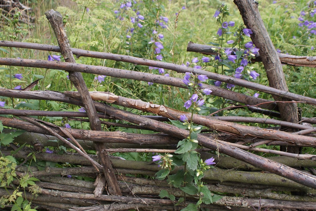 Cloture fleurie dans le Skansen.