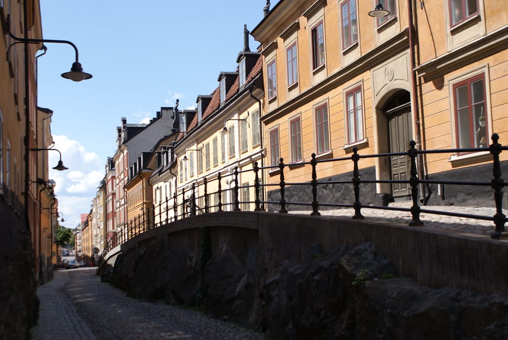 Dans le quartier de Sodermalm près de l'appartement de Mikael Blomkvist.