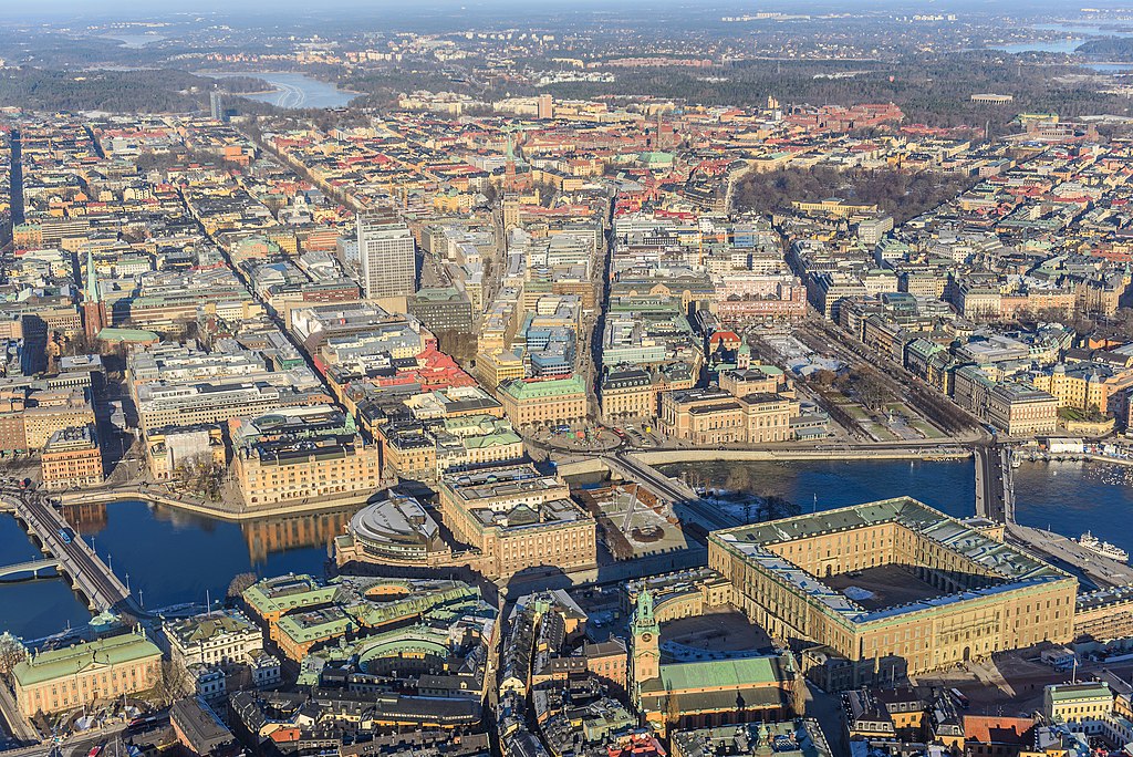 Quartiers de Stockholm en vue aérienne - Photo d'Arild Vagen - Licence ccbysa 4.0