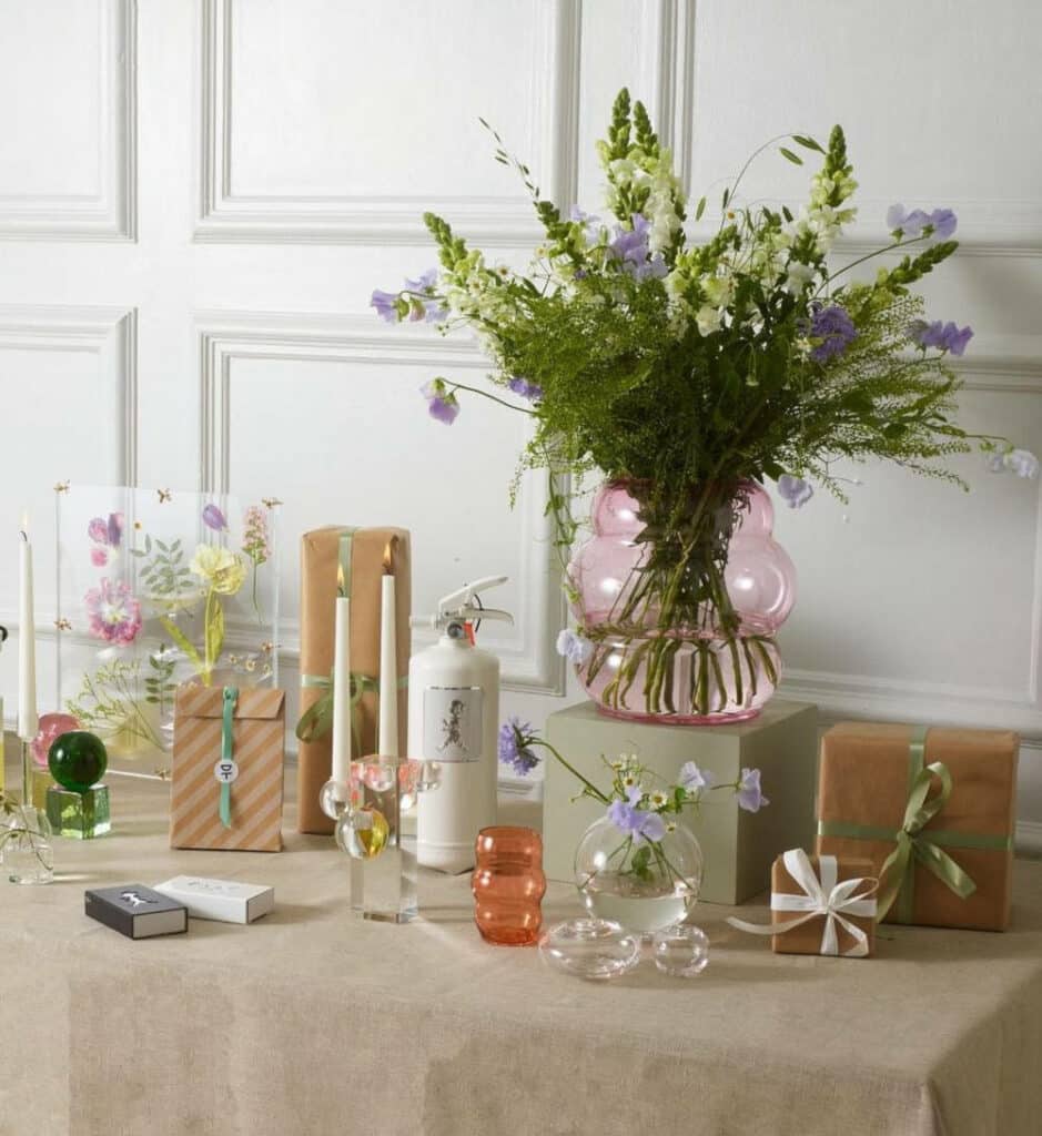 Objet déco à la boutique designtorget de Stockholm.