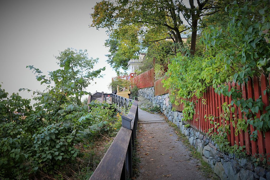 En direction du point de vue de Mariaberget dans le quartier de Sodermalm - Photo de Oyvind Holmstad - Licence ccbysa 4.0