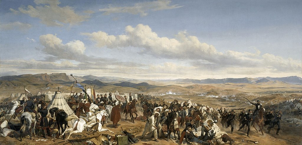 Bataille d'Isly en 1844 par Horace Vernet.