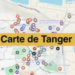 Carte de Tanger (Maroc) : Tous les lieux du guide