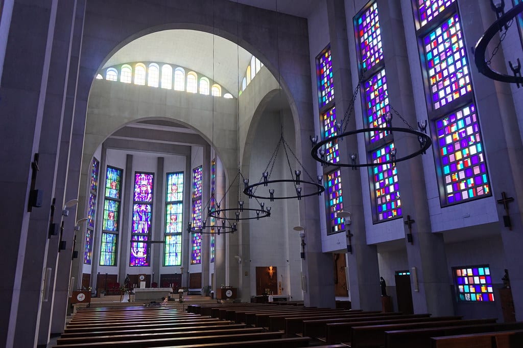 A l'intérieur de la Cathédrale Saint Esprit de Tanger.