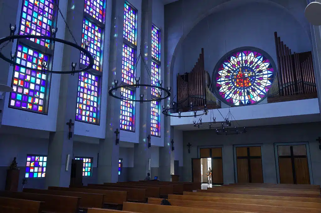 Rosace de la Cathédrale Saint Esprit à Tanger.