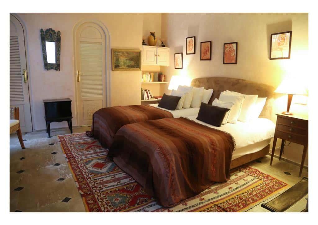 Chambre de l'Hotel La Maison de Tanger.