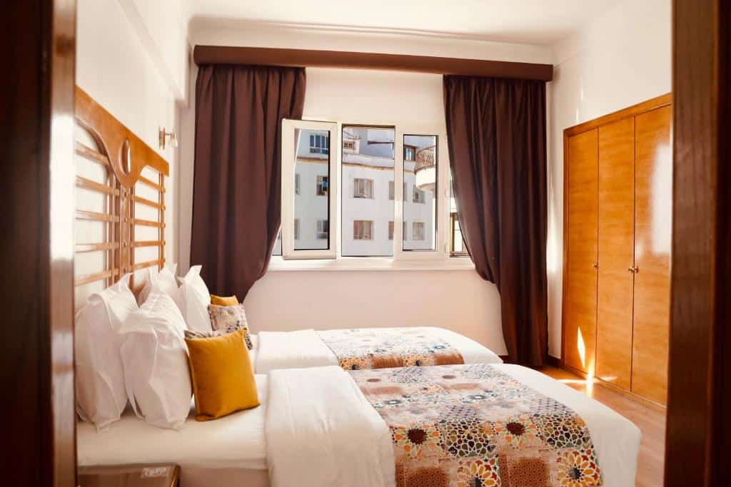 Chambre de l'Hotel Rembrandt à Tanger.