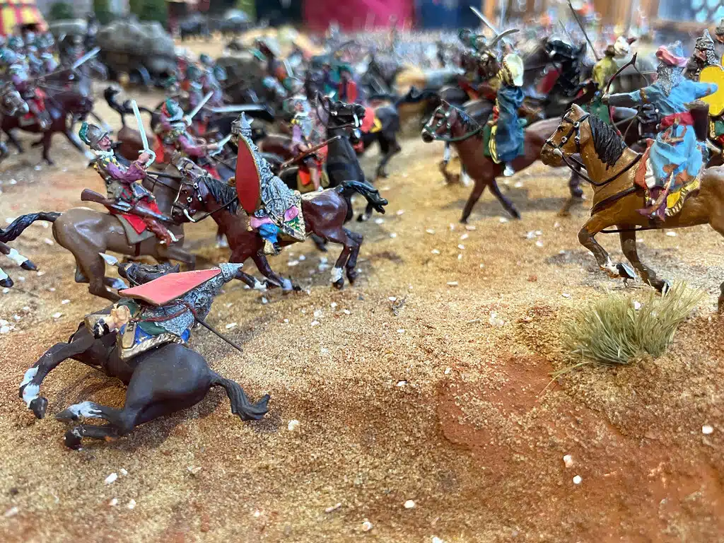 Bataille des trois rois en soldats de plombs à la Légation américaine de Tanger.