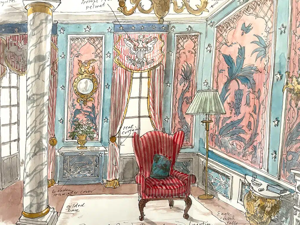 Représentation de la Légation américaine de Tanger.