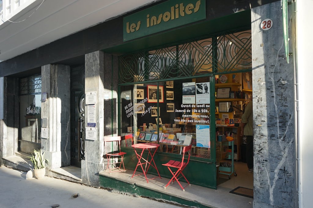 Librairie "Les Insolites" de Tanger. La plus intéressante de la ville.