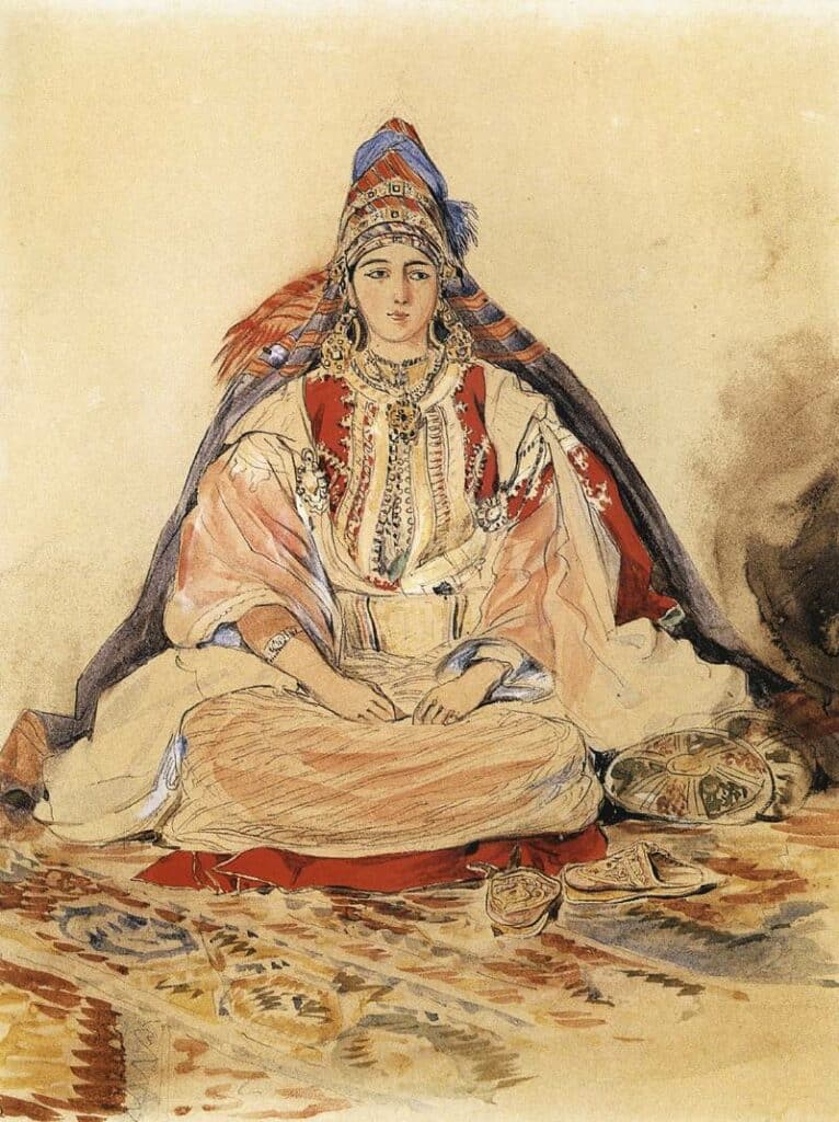 Mariée juive de Tanger par Eugene Delacroix.
