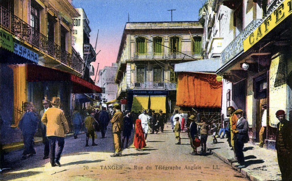 Place du petit Socco à Tanger vers 1930.