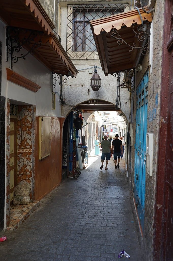 Ruelle du centre historique de Tanger (Medina).