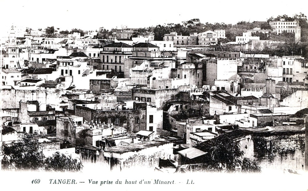 Vue sur Tanger et sa médina vers 1910.