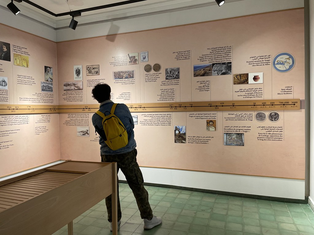 Frise historique dans le Musée Dar Niaba à Tanger.