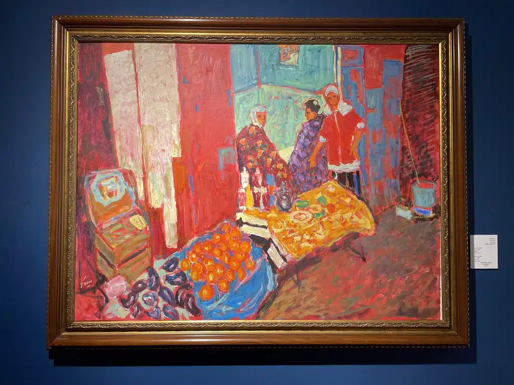 Toile fauviste de Jean Pierre Favre dans le Musée Dar Niaba à Tanger.