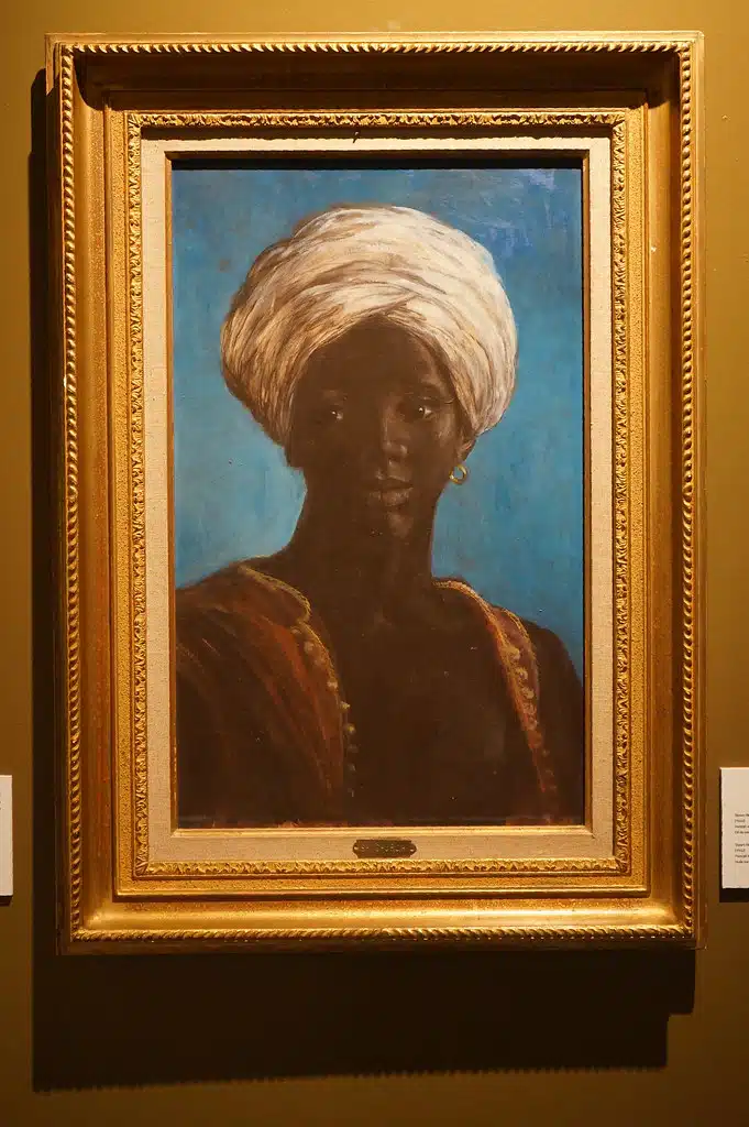 Portrait d'une femme nubienne par Stuart Hoffman Church dans le Musée Dar Niaba à Tanger.