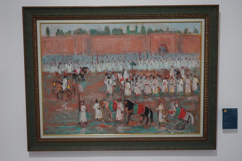 Tableau d'El Glaoui dans le Musée de la Villa Harris à Tanger.