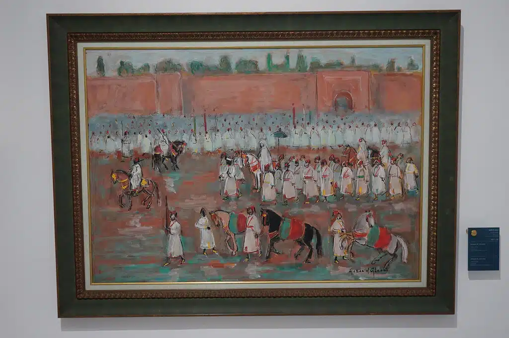 Tableau d'El Glaoui dans le Musée de la Villa Harris à Tanger.