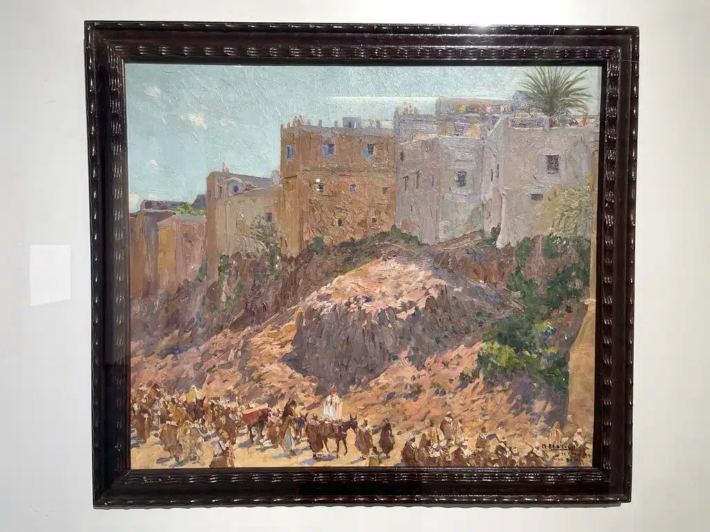 Procession de mariage au pied de la Médina de Tétouan par Mariano Bertuchi (1944). Dans le musée de la Villa Harris à Tanger.