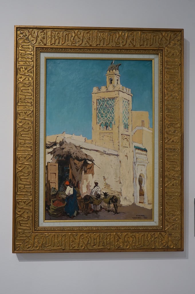 Mosquée Ben Salah à Marrakech par le peintre Enrique Simonet Lombardo au musée de la Villa Harris à Tanger.