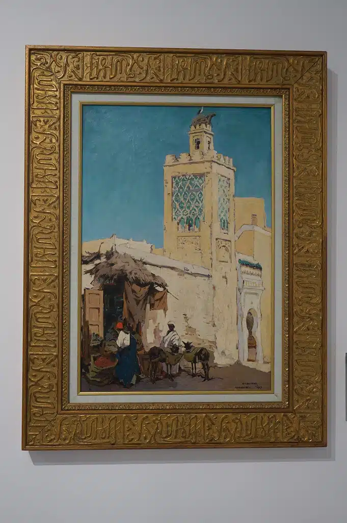 Mosquée Ben Salah à Marrakech par le peintre Enrique Simonet Lombardo au musée de la Villa Harris à Tanger.