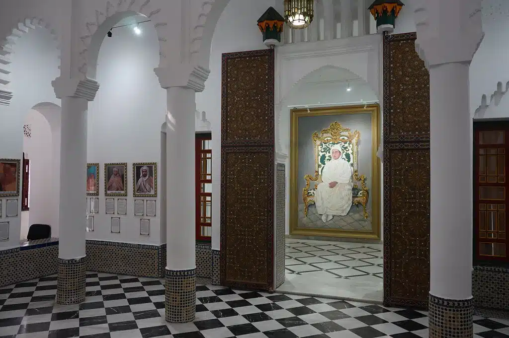Dans le Musée de l'indépendance (Palais Mendoubia) à Tanger.