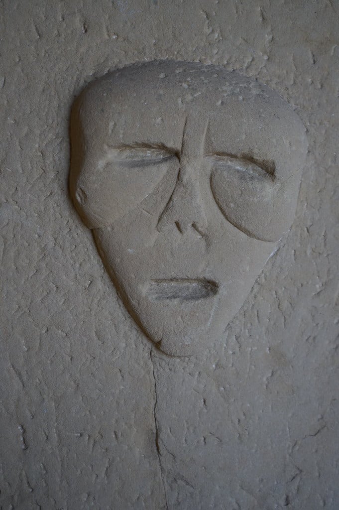 Stèle funéraire portugaise dans le musée de la Kasbah à Tanger.