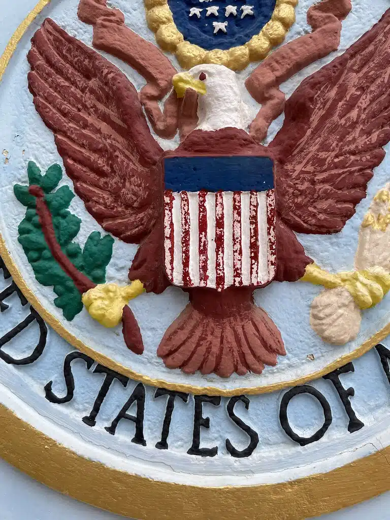Symbole des Etats-Unis d'Amérique à la légation américaine de Tanger.