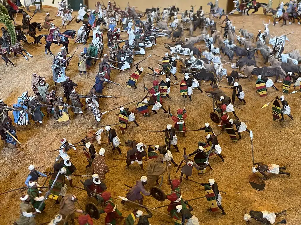 Bataille de Tondibi en 1591 au musée de la légation américaine de Tanger.