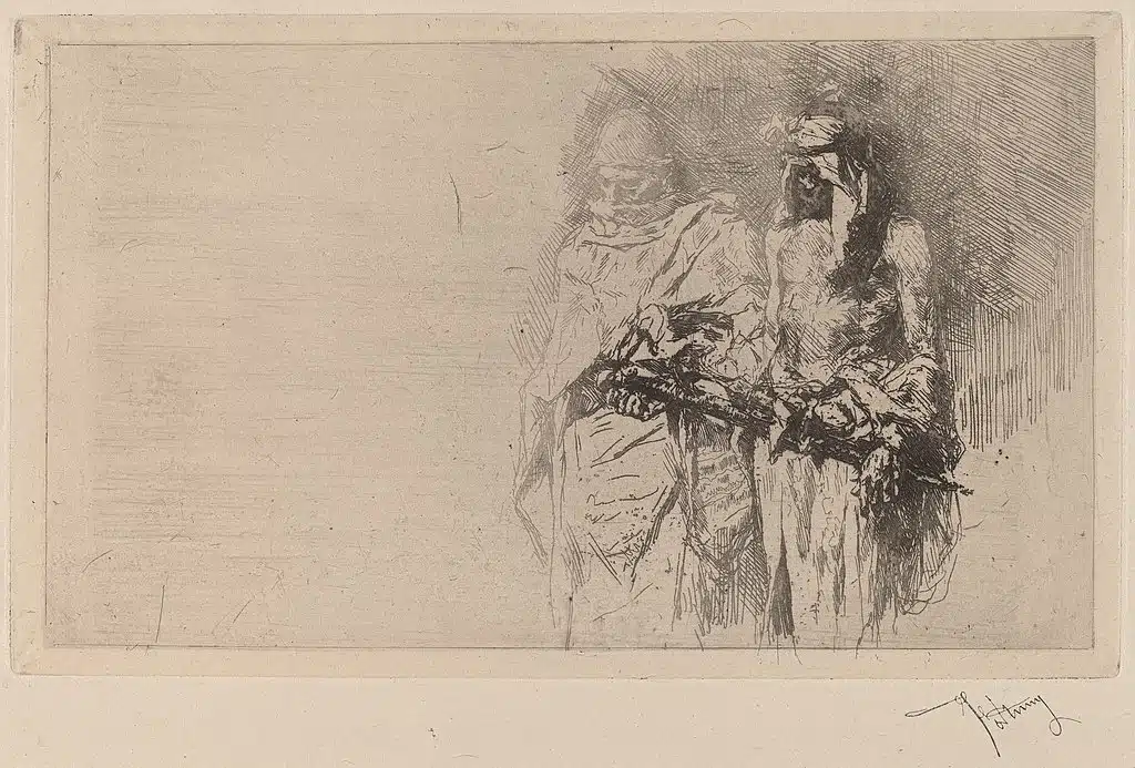 Croquis de Mariano Fortuny y Carbo (1865).