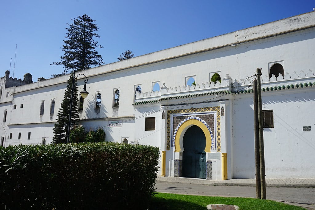 Façade du Palais Moulay Hafid appelé aussi Palais des Institutions italiennes à Tanger.