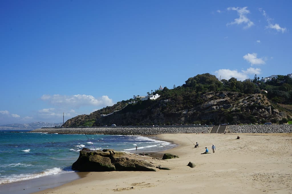 Plage de Merkala à Tanger.