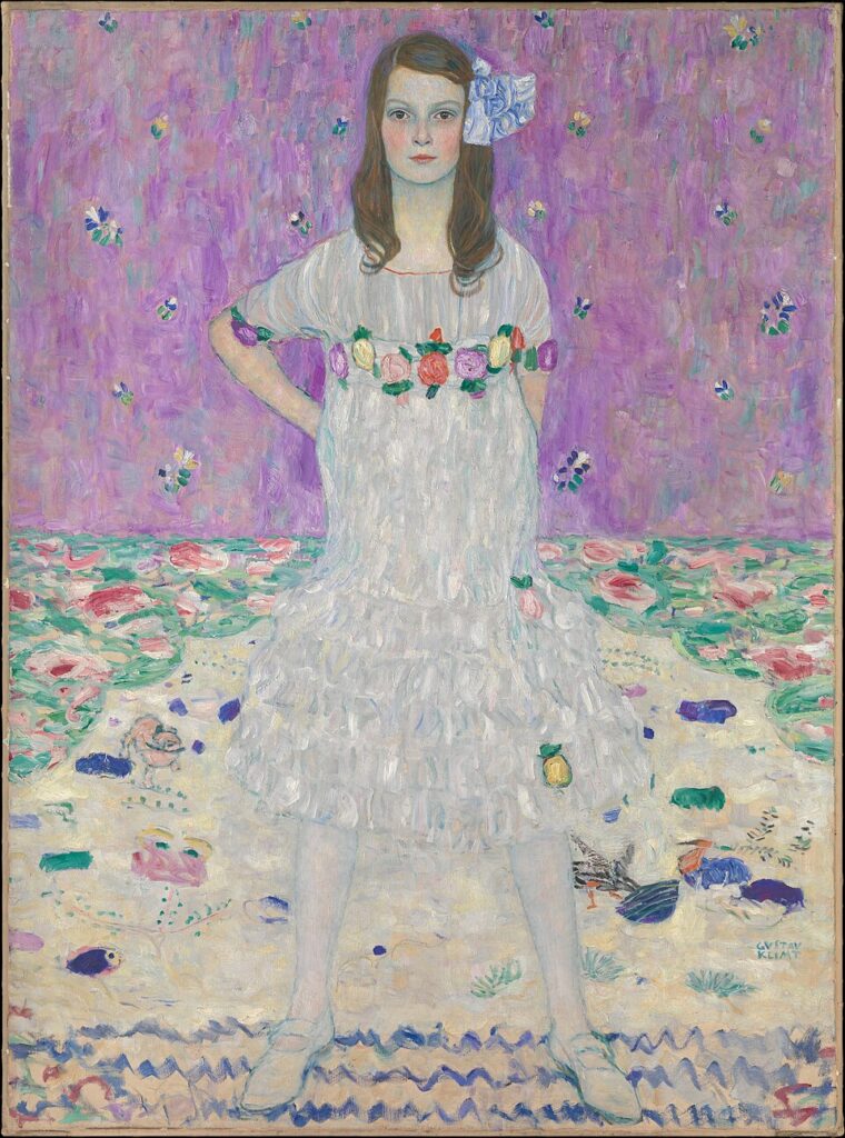 Portrait de Mada Primavesi par Gustav Klimt, aujourd'hui au Musée du MET à New York.