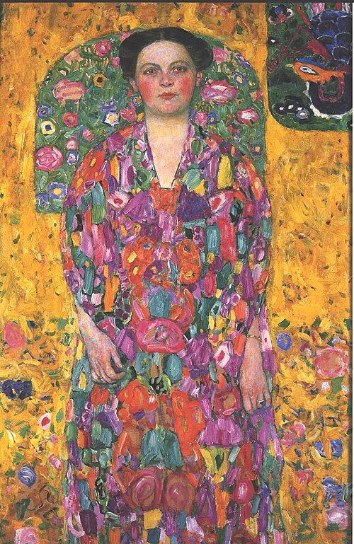 Portrait d'Eugenia Primavesi par Gustav Klimt au Musée Toyota au Japon.