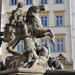 Fontaines baroques sur les places d&rsquo;Olomouc