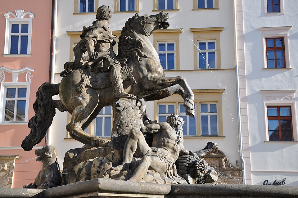 Fontaines baroques sur les places d’Olomouc
