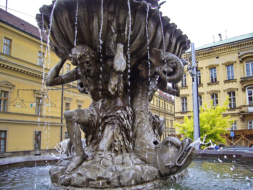 Fontaine des tritons à Olomouc - Photo de Tanya Dedyukhina - Licence ccby 3.0