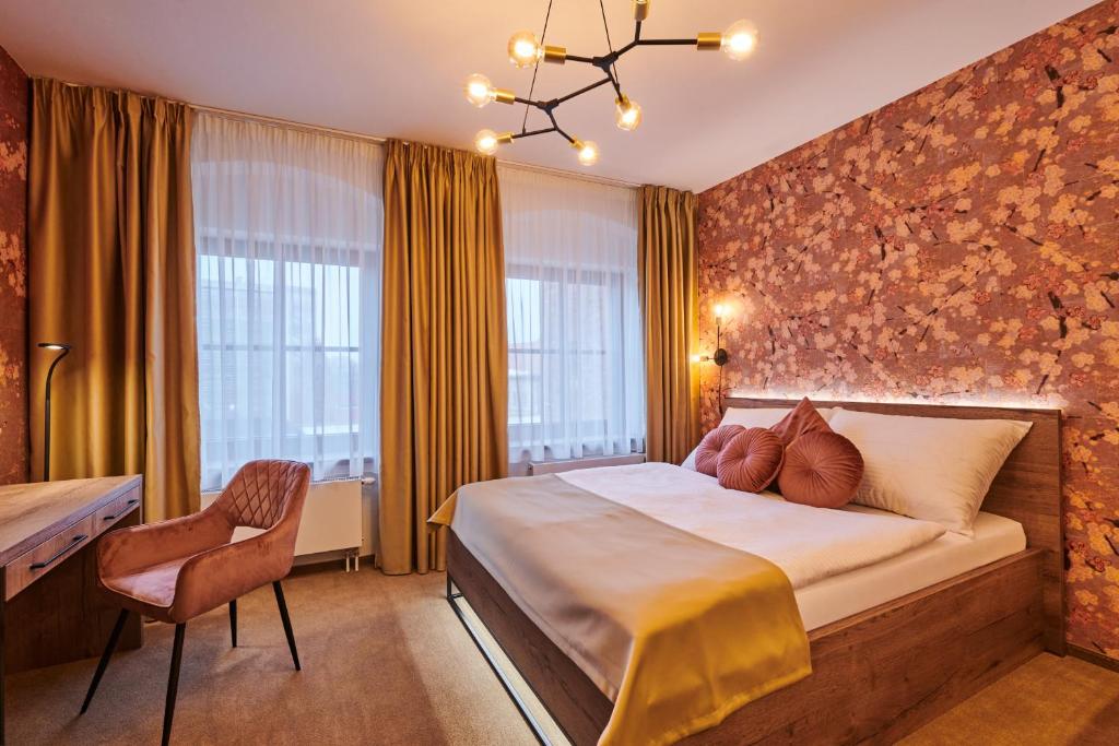 Chambre de l'Hotel Alfred a Hermina à Olomouc.