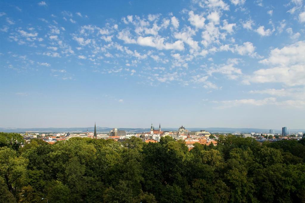 Vue depuis l'Hotel Central Park Flora à Olomouc.