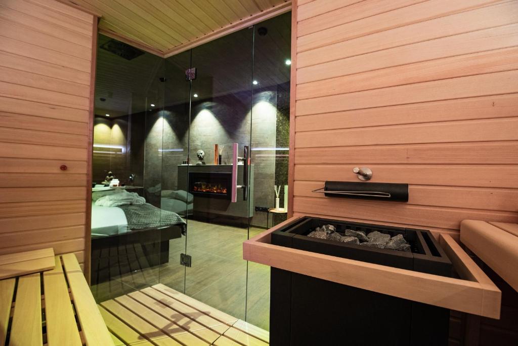 Sauna de l'Hotel Nutrend World à Olomouc.