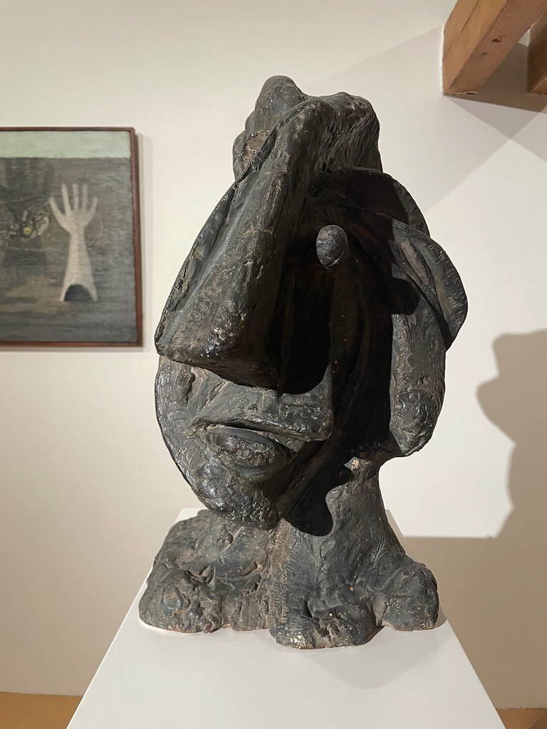 "Tête" (1934) d'Emil Filla au Muzeum umění , musée d'art moderne d'Olomouc.