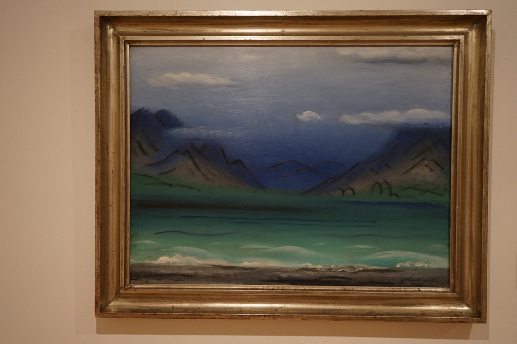 Tableau d'Oldrich Kerhart "Jizni krajina" (1925) au Musée d'art contemporain à Olomouc.